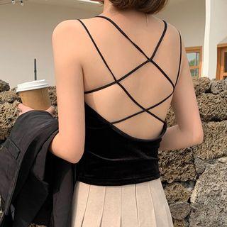 Strappy Velvet Top