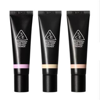 3 Concept Eyes - Skin Tone Control Primer (3 Colors) 30ml Pure Violet