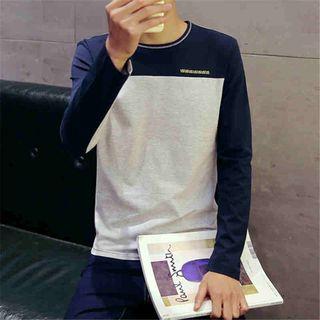 Long-sleeve Two Tone T-shirt