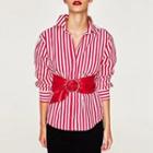 Long-sleeve Striped Casual Shirt