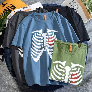 Bone Print Short Sleeve T-shirt