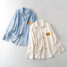 Long Sleeve Pocket Loose-fit Denim Shirt