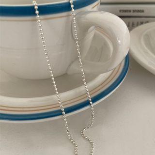 Silver Ball-chain Necklace Silver - One Size