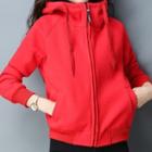 Fleece Lining Zipped Jacket