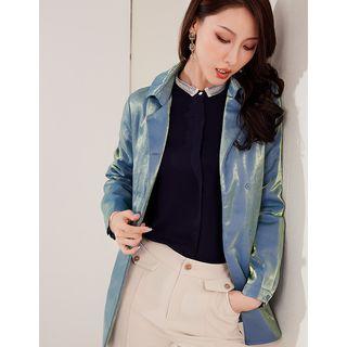 Double-breasted Iridescent Blazer