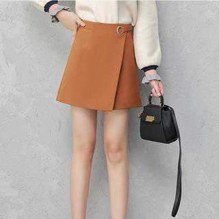 Asymmetric Flap A-line Skirt