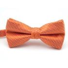 Striped Bow Tie Orange - One Size