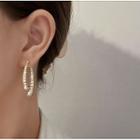 Rhinestone Alloy Dangle Earring 1 Pair - Earring - Silver - Gold - One Size