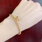 Small Gold Beads Bracelet Gold - One Size