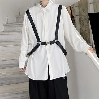 Snap Buckle Belt Shirt