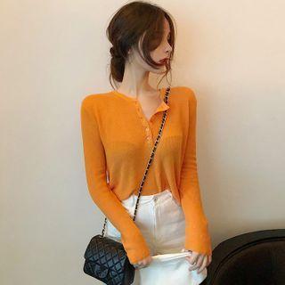 Lightweight Knit Henley