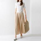 Band-waist Cotton Culottes