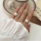 Faux Pearl Alloy Ring (various Designs)