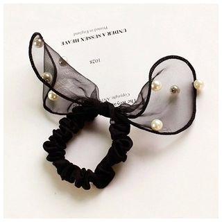 Beaded Rabbit Ear Hair Tie
