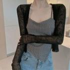 Lace Jacket / Patterned Camisole Top