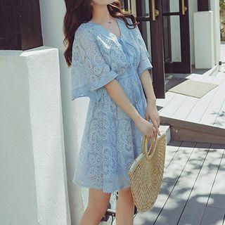Ruffled Lace Sundress
