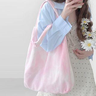 Tie-dyed Canvas Tote Bag Pink - One Size