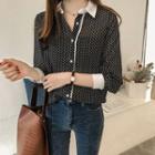 Long-sleeve Checkered Shirt