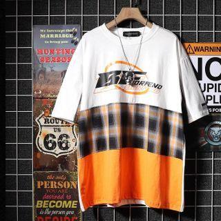 Short-sleeve Patchwork T-shirt