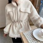 Drawstring-waist Fleece Jacket