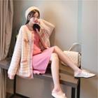 Checked Loose-fit Cardigan