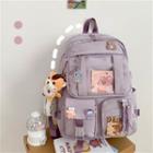 Pvc Panel Multi-section Backpack / Bag Charm / Brooch