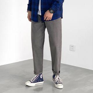Plain Corduroy Straight Fit Pants