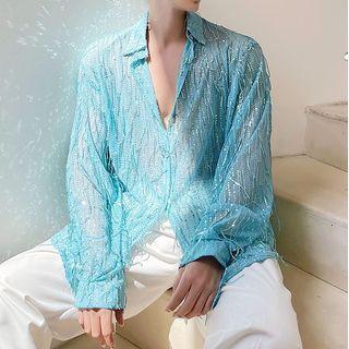 Sequined Fringed Shirt