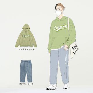Lettering Hoodie / Lettering Harem Jeans / Set