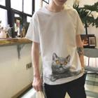 Short-sleeve British Short Hair Cat T-shirt
