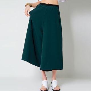 Band-waist Long Culottes