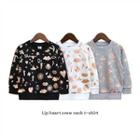 Raglan-sleeve Print Sweatshirt