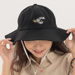 Graphic Embroidered Sun Hat
