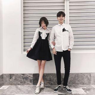 Couple Matching Cat Shirt / Long-sleeve Shirt Dress