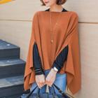 Cape-sleeve Knit Top