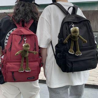 Plain Lightweight Zip Backpack