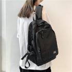 Buckled Lightweight Backpack Waterproof - Black - One Size