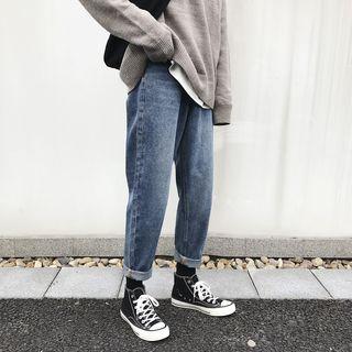 Washed Out Straight-fit Jeans