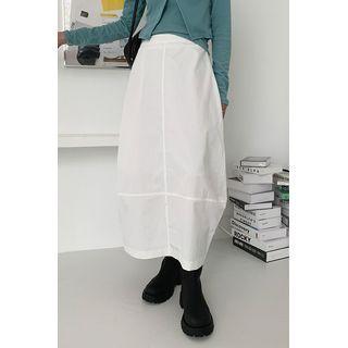 Seam-trim Maxi Bubble Skirt