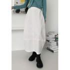 Seam-trim Maxi Bubble Skirt