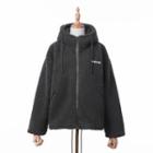 Fleece Zip Hoodie Khaki - One Size