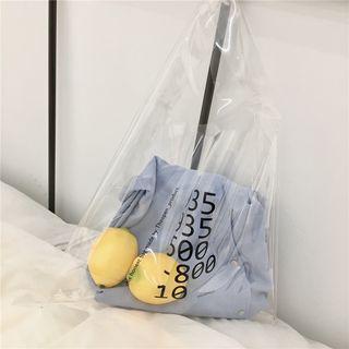 Lettering Pvc Tote Bag