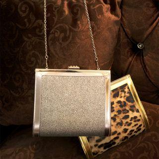 Metallic Panel Evening Clutch