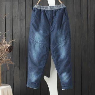 Padded Harem Jeans