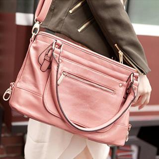 Belted Tote Pink - One Size