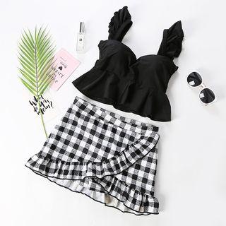 Gingham 2-piece Swimdress