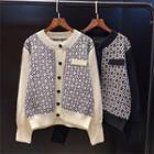 Round-neck Pattern Long-sleeve Jacket