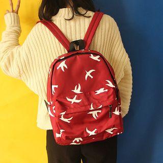Bird Print Backpack