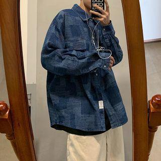 Pocket-detail Braided Long-sleeve Shirt