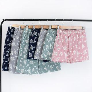 Couple Matching Print Loungewear Shorts
